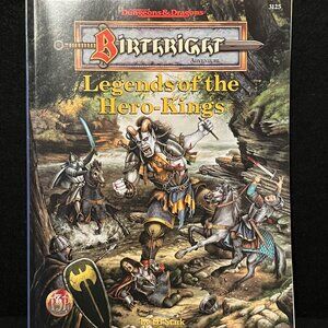 Dungeons & Dragons Birthright Legends of the Hero-Kings TSR 3125 NEW Book Guide